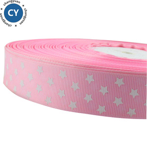 color rosa estrella tejer grogrén (ligamento tafetán cinta impresa para <span class=keywords><strong>el</strong></span> cabello arco artesanía - Product Image 6