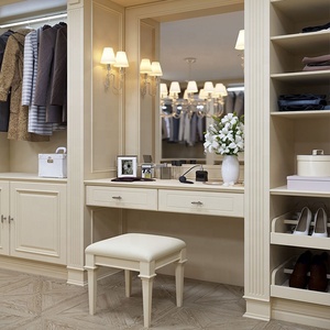 Vermonhouzz ตู้เสื้อผ้าสไตล์ยุโรป,เฟอร์นิเจอร์ห้องนอนดีไซน์หรูแบบวอล์กอิน