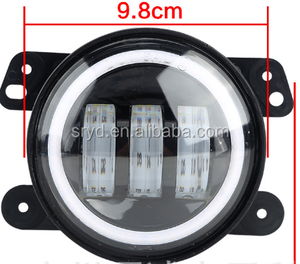 4 pulgadas luces <span class=keywords><strong>de</strong></span> niebla <span class=keywords><strong>de</strong></span> Ojos <span class=keywords><strong>de</strong></span> Ángel niebla faros LED <span class=keywords><strong>faro</strong></span> para Jeep wrangler Jeep Offroad Motor luces - Product Image 5