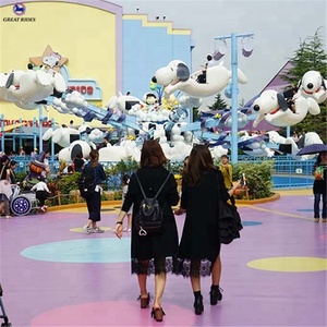Giá rẻ hội chợ trẻ em thu hút quay snoopy máy bay carousel đi xe cho công viên - Product Image 4
