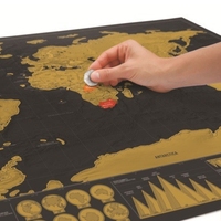 Bản Đồ Thế Giới Tường Sticker Hot Bán Mới Thiết Kế Tùy Chỉnh Du Lịch Scratch Off Bản Đồ Của Thế Giới