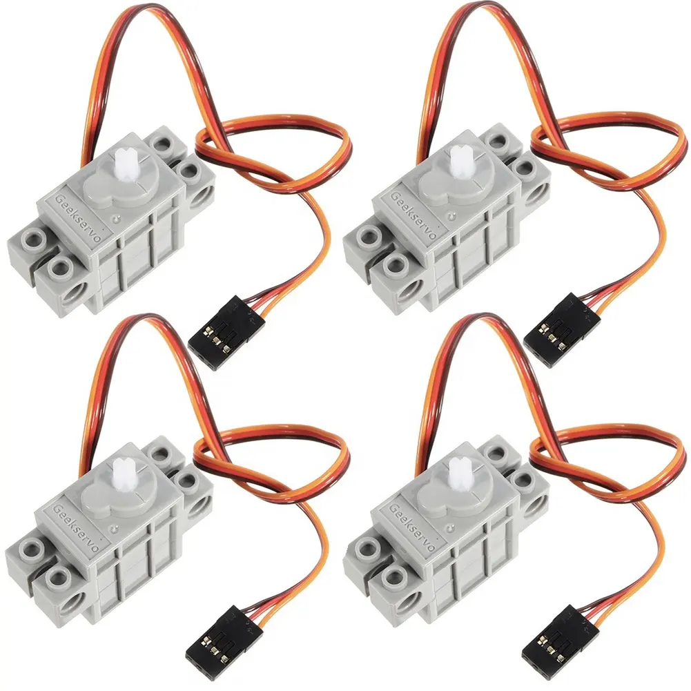 4PCS 270 degree Gray Geek Servo with Wire for Micro bit Smart Car 3-5V