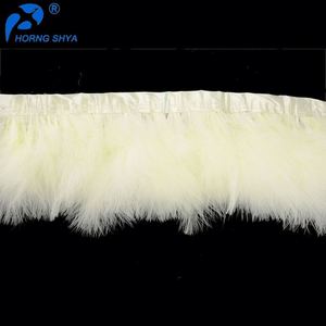 Horng Shya TOP10 pluma fábrica en China artículo barato boda del partido aplicación Turquía marabú franja - Product Image 5