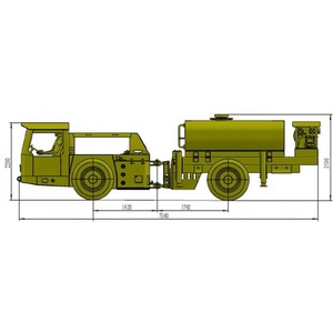 Tank Volumen 2.5m3/4m3/6m3/10m3 unterirdischen bergwerk ausrüstung öltanker lkw - Product Image 3