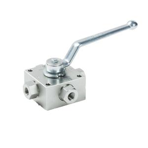 Koolstofstaal Hoge Druk 1/<span class=keywords><strong>2</strong></span> Inch 4way Ll X Type Hydraulische Kogelklep - Product Image 1
