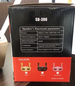 2019 el más nuevo portátil familia KTV <span class=keywords><strong>karaoke</strong></span> altavoz BT inalámbrico con micrófono 20 vatios altavoz USB TF - Product Image 6