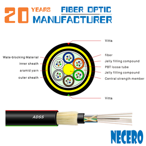 Necero de <span class=keywords><strong>fibra</strong></span> óptica equipos de fábrica al aire libre <span class=keywords><strong>ADSS</strong></span> directa enterrar 2 4 6 8 10 <span class=keywords><strong>12</strong></span> 16 24 de <span class=keywords><strong>fibra</strong></span> sin blindaje de Cable - Product Image 5