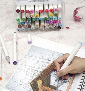 <span class=keywords><strong>Set</strong></span> di <span class=keywords><strong>Pennarelli</strong></span> <span class=keywords><strong>Professionali</strong></span> BOMEIJIA a 80 Colori - Marcatori di Alta Qualità a Doppia Punta per Illustrazioni Artistiche - Product Image 5