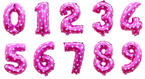 Stile grasso 32 pollici Foil Number palloncino per festa nuziale sfondo decorazione <span class=keywords><strong>palloncini</strong></span> - Product Image 6