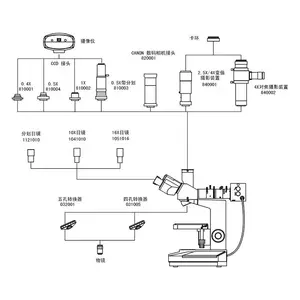 OPTO-EDU A13.0202-A 금속 물리학 Trinocular 야금술 metallographic 현미경