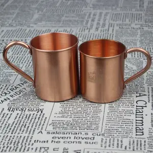 Calidad Superior 420 ml de cobre personalizado tazas de café con mango