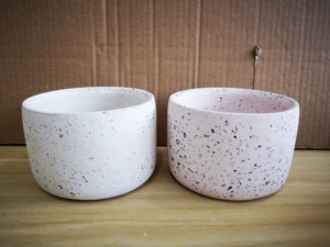 Round <strong>Concrete</strong> Cement <strong>Candle</strong> Container Terrazzo <strong>Candle</strong> <strong>Holder</strong> - Product Image 3