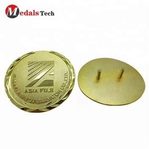 <span class=keywords><strong>Sobre</strong></span> 5 años de experiencia diseño personalizado oro brillante empresa logo placa de identificación - Product Image 1
