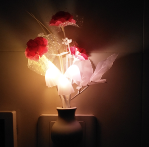 Lampu Malam <span class=keywords><strong>LED</strong></span> <span class=keywords><strong>Mini</strong></span> Cahaya Dinding Dalam Ruangan, Lampu Kamar Bayi, Lampu Dinding Motif Bunga/Mati Otomatis, Lampu Dalam Ruangan - Product Image 6