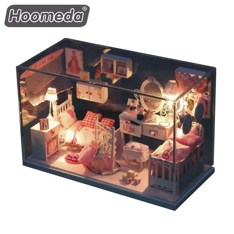 Hongda rumah miniatur anak-anak, set dapur mainan seri furnitur