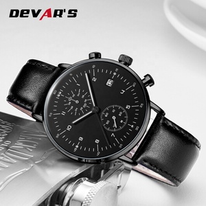 <span class=keywords><strong>Montre</strong></span> de sport pour hommes ou garçons, bracelet <span class=keywords><strong>en</strong></span> acier inoxydable et <span class=keywords><strong>en</strong></span> cuir, étanche 3atm, haute qualité - Product Image 3