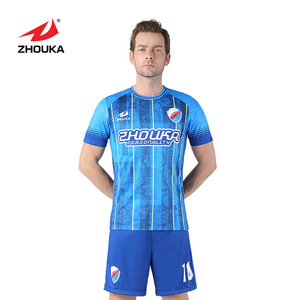 ZHOUKA diseño libre <span class=keywords><strong>de</strong></span> desgaste <span class=keywords><strong>de</strong></span> los deportes un conjunto orden alta calidad equipo <span class=keywords><strong>de</strong></span> fútbol entrenamiento chándales - Product Image 5
