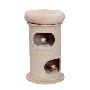 Gatto che graffia barile scratch gioco nascondi cat torre di arrampicata giocattolo