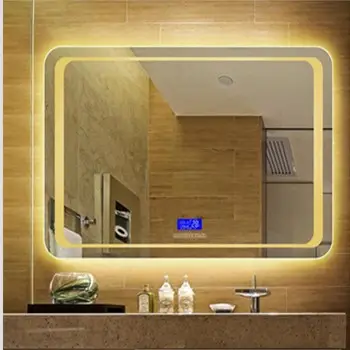 Super practical magic bathroom smart mirror with touch screen Radio/Wifi/etc Functionality