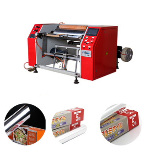 Hot Koop Aluminium Folie Huishoudelijke Folie Pvc Pe Vershoudfolie Roll Terugspoelen Machine
