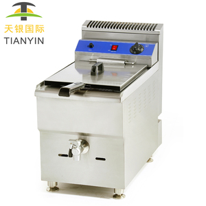 <span class=keywords><strong>Friteuse</strong></span> à air commerciale pour restaurant, <span class=keywords><strong>friteuse</strong></span> industrielle à <span class=keywords><strong>double</strong></span> cuve, <span class=keywords><strong>friteuse</strong></span> à <span class=keywords><strong>gaz</strong></span> pour la viande | Poulet | Chips de pommes de terre - Product Image 3