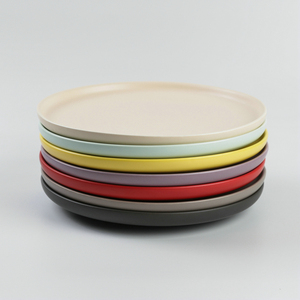 Alta calidad matt precio barato <span class=keywords><strong>ronda</strong></span> <span class=keywords><strong>restaurante</strong></span> utilizados de platos de servir para <span class=keywords><strong>la</strong></span> venta - Product Image 6