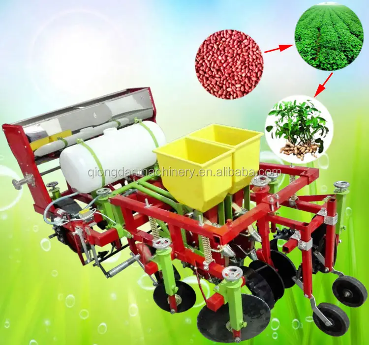 High precise sowing machine 2/4/6 row peanut corn planter with fertilizer box
