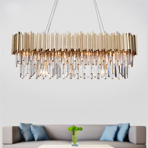 <span class=keywords><strong>Lampadario</strong></span> Rettangolare <span class=keywords><strong>Moderno</strong></span> in Acciaio Inox e Cristallo Design Italiano E14 per Hotel e Ristoranti Stile <span class=keywords><strong>Rustico</strong></span> - Product Image 3