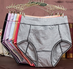 <span class=keywords><strong>Las</strong></span> <span class=keywords><strong>niñas</strong></span> venta al por mayor de la ropa interior de cintura alta de algodón 100 a prueba de fugas transpirable bragas - Product Image 1
