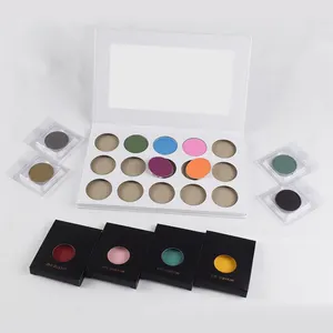 China Manufacturer Customized New Cosmetic Empty 15holes 26mm OEM Customize Private Label empty eyeshadow palette