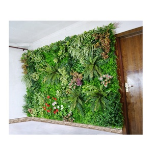 Paredes artificiales de plantas verticales, pared <span class=keywords><strong>verde</strong></span> de plástico para decoración de jardín y hogar - Product Image 1