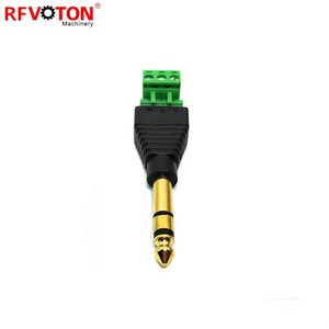 1/4 "6.35 Mét Loa Âm Thanh Cắm 3 Cực Solderless Stereo Nam Cắm Nối Âm Thanh Mạ Vàng - Product Image 6