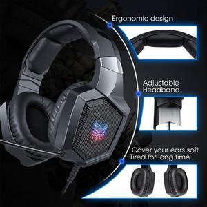 <span class=keywords><strong>ONIKUMA</strong></span> Auriculares Gaming Stereo <span class=keywords><strong>K8</strong></span> Auriculares de Diadema con microfono con 3.5 mm Jack Luz LED para PC AZUL - Product Image 3