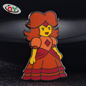 Fabrik direkt revers pins förderung freies design lächelndes gesicht revers pin mit schmetterling cultch - Product Image 4