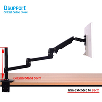 Soporte de Monitor LED LCD de Brazo Ultra Largo de 10-32 Pulgadas, Soporte de TV de Aluminio con Movimiento Completo y Elevación Libre