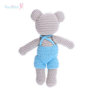 China Lieferanten Baby Weiche Schöne Handgemachte Spielzeug Nette Häkeln Bär Amigurumi - Product Image 2