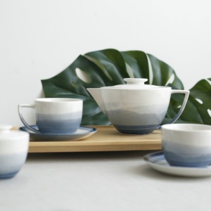 Mejor calidad <span class=keywords><strong>gracia</strong></span> diseño gris cristal japonés Café cerámica juego de té - Product Image 1