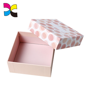 Coloré impression rose couleur en carton personnalisé taille belle gify boîte avec d'autres morceaux de papier - Product Image 5