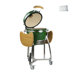 Auplex 16 "Classique grand oeuf vert en céramique en forme de charbon de bois kamado <span class=keywords><strong>barbecue</strong></span> - Product Image 4