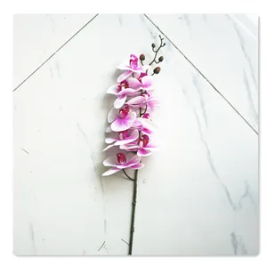 high quality real touch artificial Phalaenopsis/orchid flower branch for hot selling