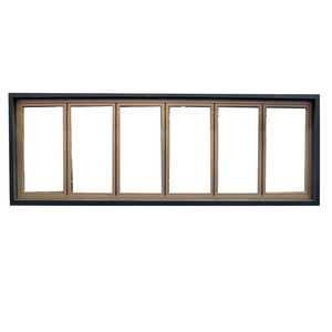 <span class=keywords><strong>1</strong></span> pezzo cassa di legno scatola finestra Bi piega vetro lega di alluminio vetroresina balcone moderno pieghevole verticale verniciato a polvere ISO9001 - Product Image 3