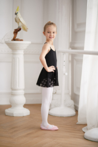 De algodón lindo negro camisola de encaje Leotardos de Ballet para bebé niño - Product Image 3