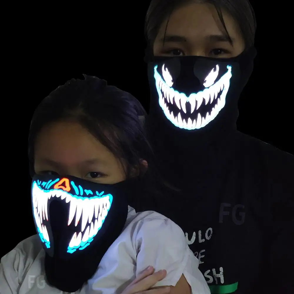led light up party mask masquerade masks led sound activated led party mask