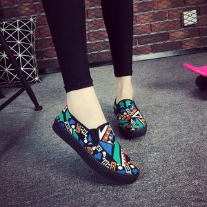 De alta calidad de las mujeres Zapatos blanco negro casual de lona de goma de zapatos y zapatos de lona de <span class=keywords><strong>mujer</strong></span> - Product Image 6
