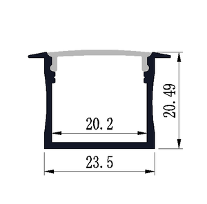 <span class=keywords><strong>Profilé</strong></span> en U en aluminium de 3 m, <span class=keywords><strong>profilé</strong></span> en aluminium en U extrudé pour bande lumineuse <span class=keywords><strong>LED</strong></span> - Product Image 2