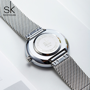 Shengke di Marca 0105 Signore di Modo Orologi In Acciaio Inox Minimalista Quarzo Delle Donne Della Vigilanza Di Lusso montre femme - Product Image 6