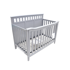 Bestsell thiết kế bằng gỗ giường cũi em bé Real Madrid Nôi w/o Toddler Đường Sắt - Product Image 2