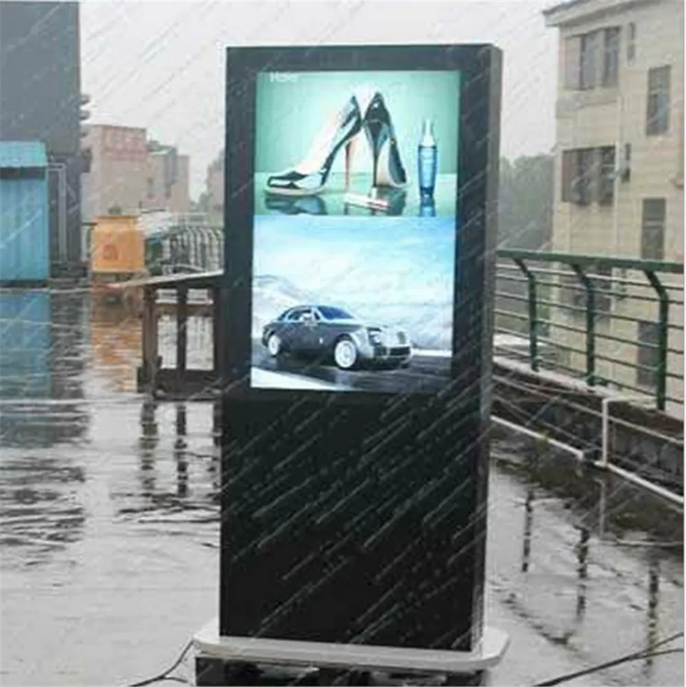 Floor Stand LCD-Werbe display wasserdichter Digital Signage Kiosk-Bildschirm für den Außenbereich