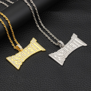Di modo TOPGRILLZ Nuovo Personalizzato ESSKEETIT <span class=keywords><strong>Collana</strong></span> Del Pendente Del Mens Ghiacciato fuori la <span class=keywords><strong>collana</strong></span> in oro placcato la <span class=keywords><strong>collana</strong></span> per gli uomini - Product Image 3