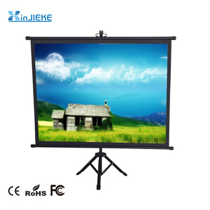 Drop Down Mini Portable Small <strong>Projector</strong> <strong>Screen</strong> Office Meeting Room Floor <strong>Stand</strong> Drop Down Tripod Projection <strong>Screen</strong> - Product Image 1